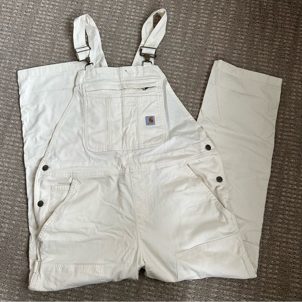 Carhartt Rugged Flex Loose Fit Canvas Bib Overalls